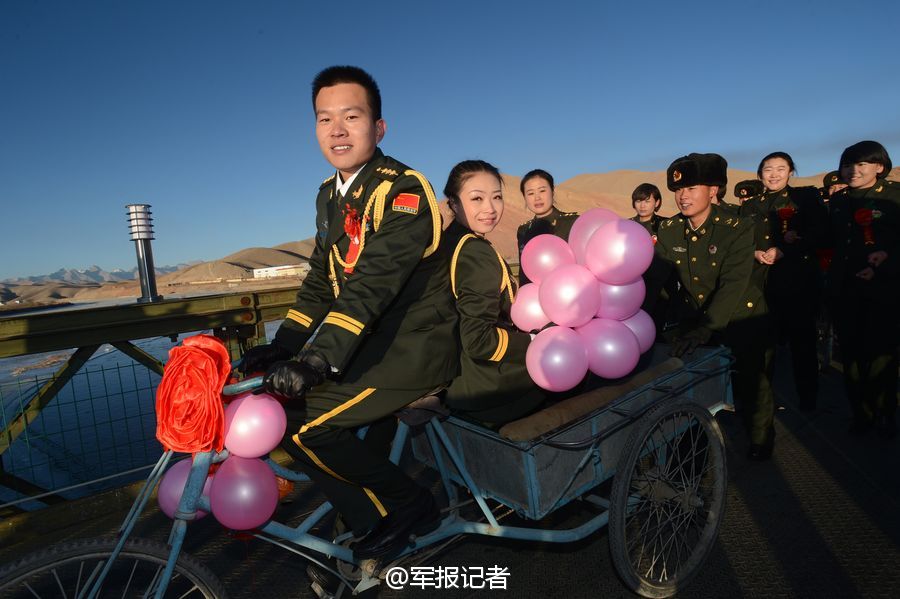 邊防軍人的三輪車(chē)婚禮